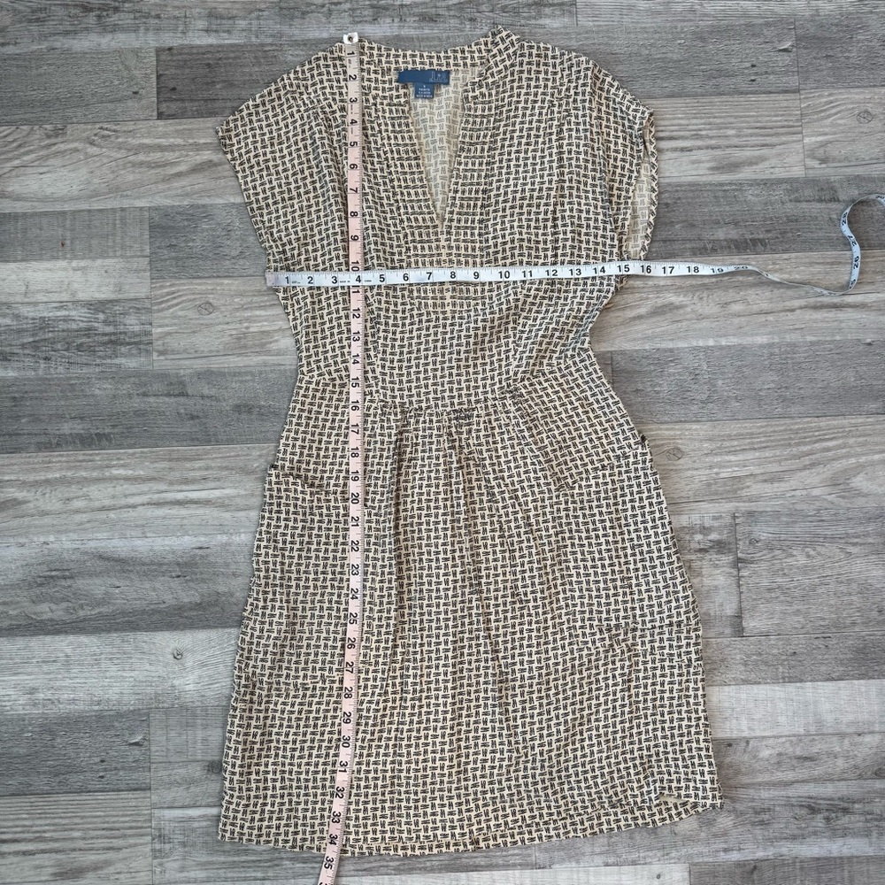 Anthropologie Lil love print lightweight cap sleeve lined dress size 0 H19 - Picture 4 of 5